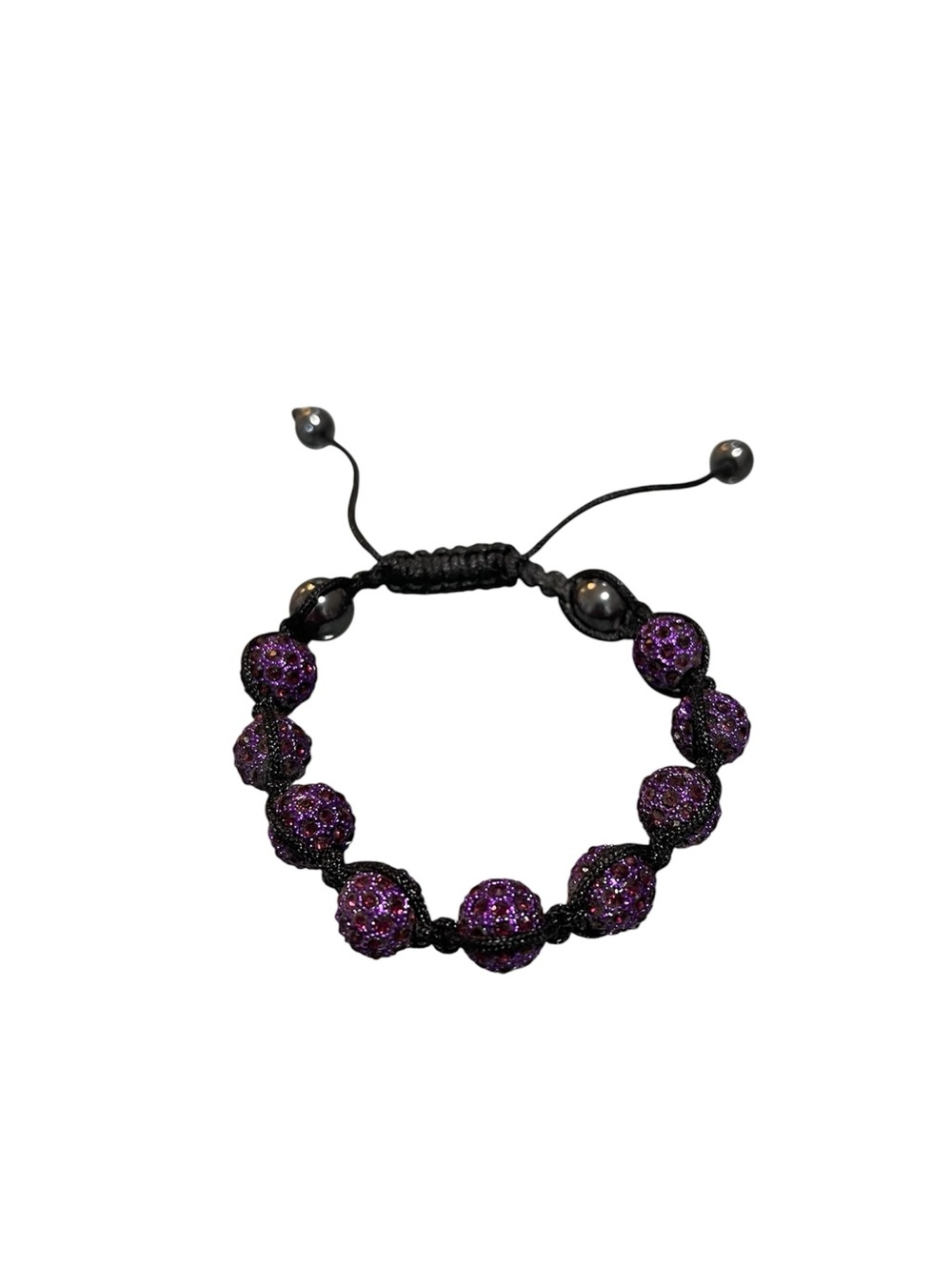 🤑 5/$25 Adjustable Purple Beaded Bracelet